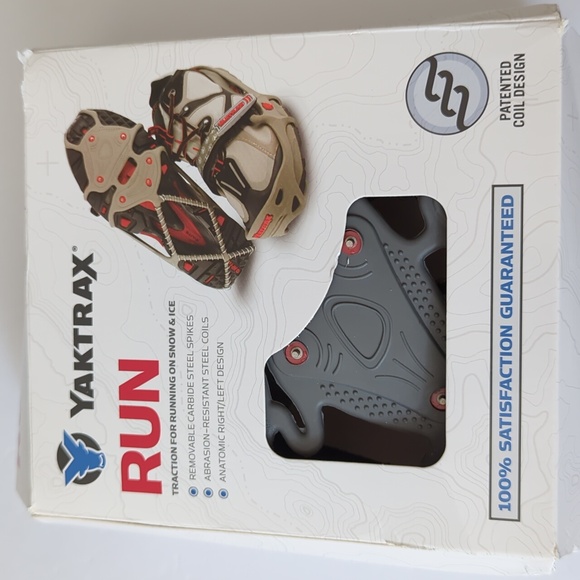 Yaktrax Traction for Running on Snow or Ice Gray Size Medium - Picture 1 of 6